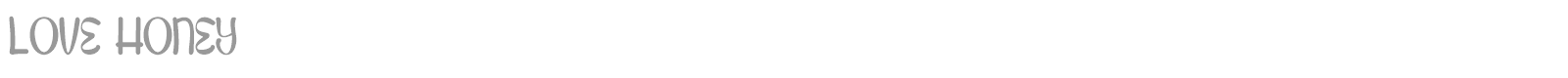 Love Honey font preview